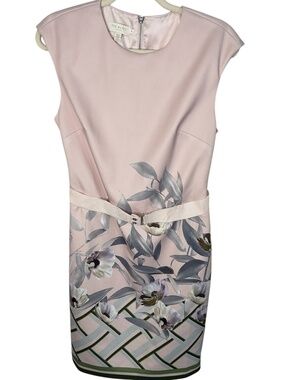 Ted Baker Haliey Everglade Floral Bodycon Dress Size 3